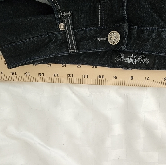 Y.MI Midrise Straight Leg  Black Women's Jeans Size 9 - Picture 6 of 7